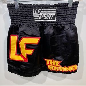 LF BRAND Black/Gold Boxing Skirt